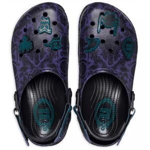 The Haunted Mansion Wallpaper Clogs‎ for Adults by Crocs Men Size 7 Women 9